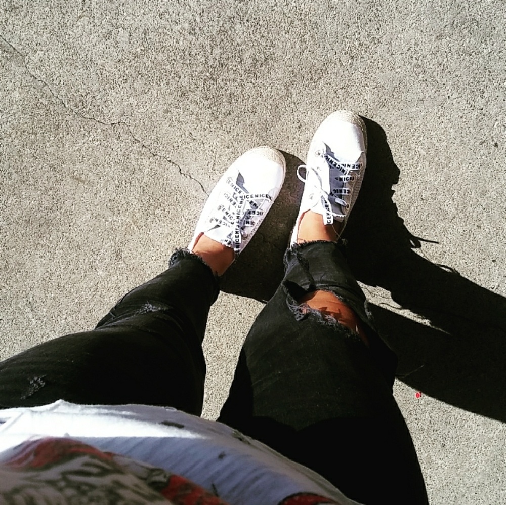 🚨LAST PAIR//The Kendall//White Espadrille Sneaker - Picture 8 of 8